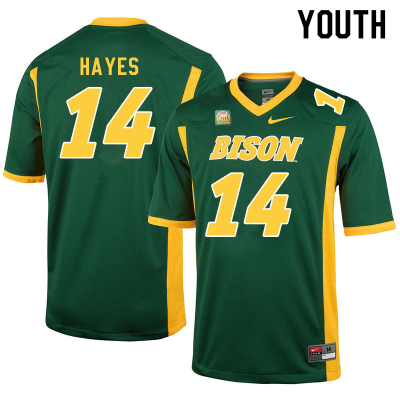 Youth #14 Nathan Hayes North Dakota State Bison College Football Jerseys Sale-Green - Click Image to Close